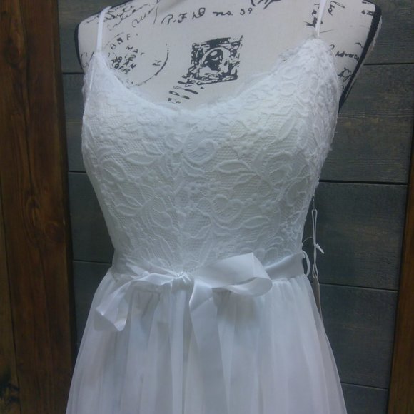 Active USA LACE MESHED CAMI MINI DRESS S, M, L - Picture 8 of 16